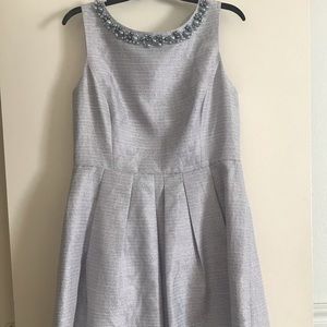 Tahari beaded neckline cocktail dress